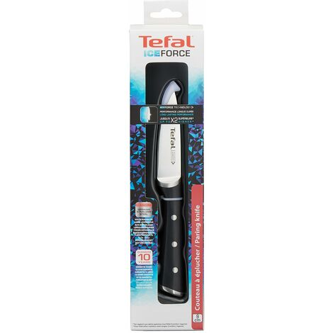 Coltello da Cucina Tefal K2320514 ICE FO Nero Acciaio inossidabile 9 cm