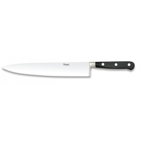 Coltello da cuoco Martinez Albainox con Mango di poliossimetilene nero e lamiera di acciaio inox 25 cm, in blister 17257