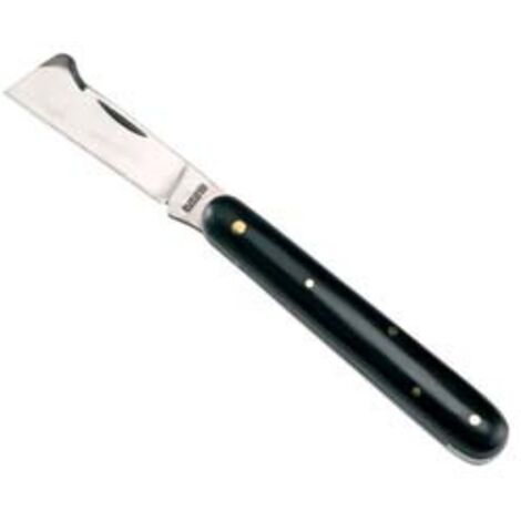 COLTELLO DA INNESTO IN ACCIAIO AL CARBONIO CON MANICO IN PLASTICA  cm.17  32015    AUSONIA