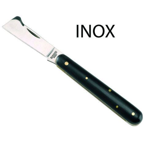 Coltello Da Innesto In Acciaio Inox Con Manico Finto Corno - cm.17 - 32005