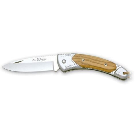 Bushcraft SELVAN AMOLADO AMOLADO J&ampV coltello con mango legno di ulivo  naturale di 10,3 cm