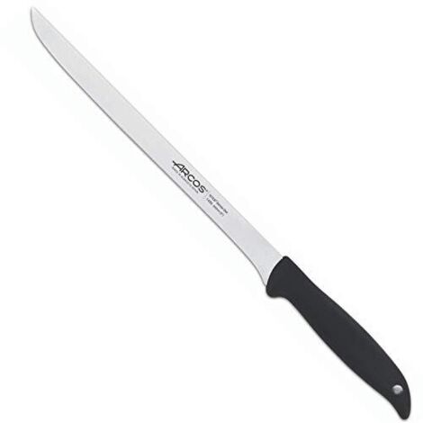 Coltello da prosciutto Arcos Minorca 145600 in acciaio inox Nitrum e mango polipropilene con lama 24 cm in blister.