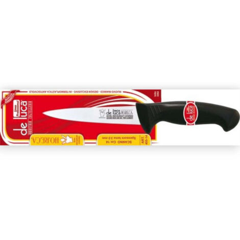 Coltello da scanno lama acciaio inox temperato spessore 3 mm manico ergonomico in polipropilene antiscivolo - 20 cm