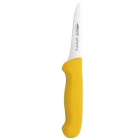 COLTELLO DEBUTTANTE GIALLO SERIE 2900 (100 mm) - Lama sottile, con curvatura caratteristica e bordo liscio. Perfetto per rimuovere le ossa dalla carne.