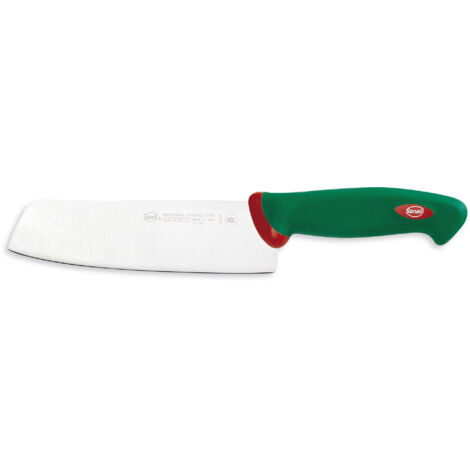 Coltello Giapponese Lama 18 cm Manico Antiscivolo Sanelli Premana Verde/Rosso