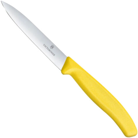 Coltello liscio per verdure, lunghezza 100/212 mm - giallo