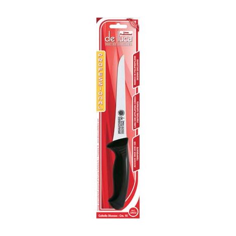 Coltello macellaio disossare professional de luca manico plt/inox cm 16 (2 pezzi) Deluca