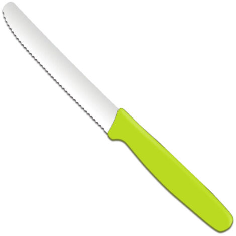 Coltello multiuso seghettato 112/211 mm - verde