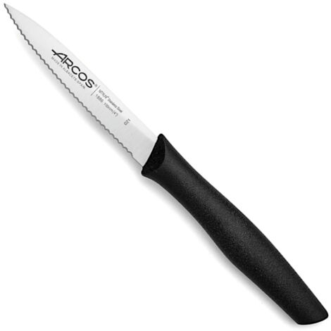 Coltello NOVA a punta seghettata per pelare verdure, frutta, lunghezza 100/211 mm