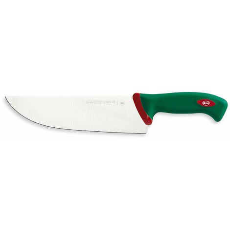 Coltello per Affettare Carni Lama 24 cm Manico Antiscivolo Sanelli Premana Verde/Rosso