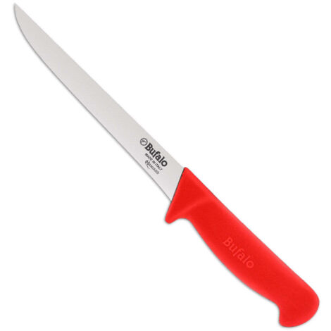 Coltello per Disosso Stretto Lama 13 cm Bufalo S97/13 Manico Rosso