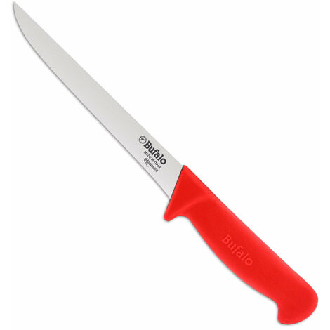 Coltello per Disosso Stretto Lama 15 cm Bufalo S97/15 Manico Rosso