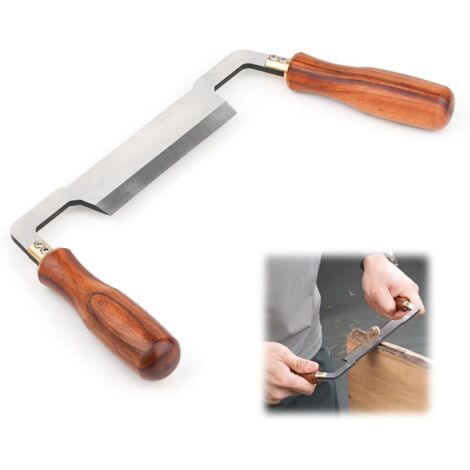 Coltello per la lavorazione del legno a trazione dritta, stroppo con impugnatura in legno antiscivolo, lama in acciaio HSS, ideale per la scortecciatura, utensile manuale