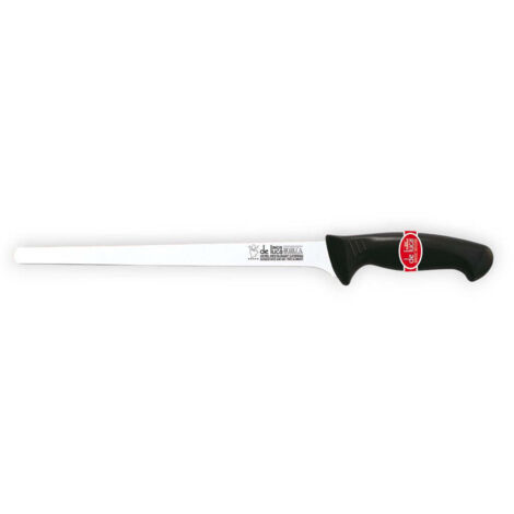 Coltello per prosciutto 28 cm lama acciaio inox temperato 2 mm manico ergonomico in polipropilene antiscivolo