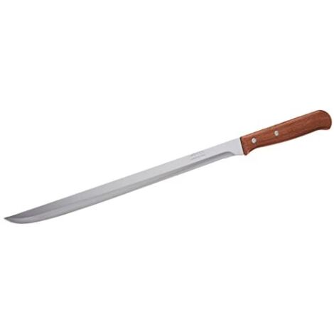 Coltello per prosciutto Arcos Latina 101300 in acciaio inox Nitrum e mango legno compresso con lama 25 cm in scatola