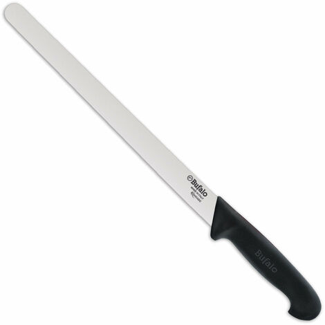 Coltello per Prosciutto Extra Stretto Lama 26 cm Bufalo S105/26 Manico Nero