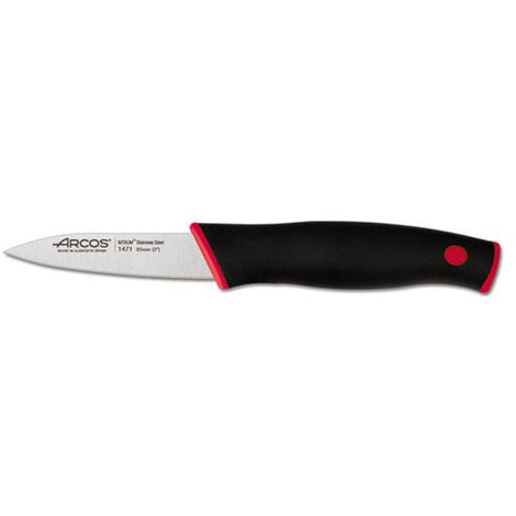COLTELLO PULITORE 85MM DUO ROSSO 147122