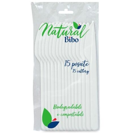 Coltello                 Pz 15 Bianco Natural Bibo