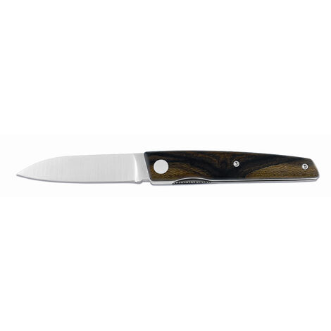 Coltello Salamandra 230032, 7,5 cm D-2 lama in acciaio inox, spessore 2,8 mm, sistema di bloccaggio LinerLock + estrazione fazzoletto.