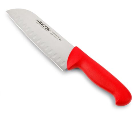Coltello Santoku Arcos modello 2900 rosso 18 centimetri