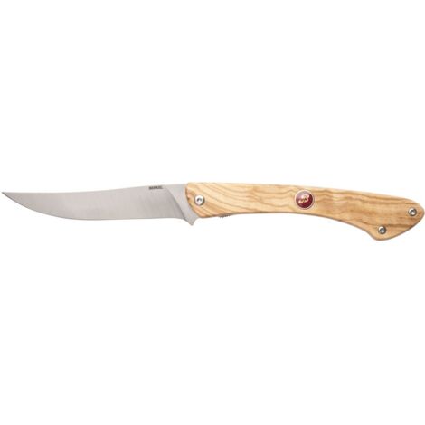COLTELLO SERRAMANICO CON LAMA CHIARA E MANICO IN ULIVO - BERKEL