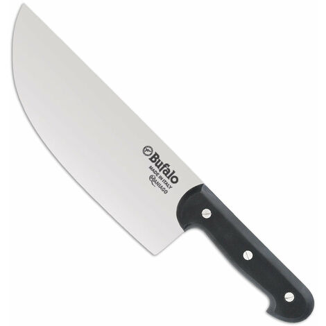 Coltello Trinciante Lama 28 cm Bufalo Colpo 194/28 Manico Nero