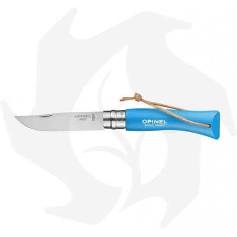 Coltello Virobloc Inox N. 7 Gita Azzurro Opinel
