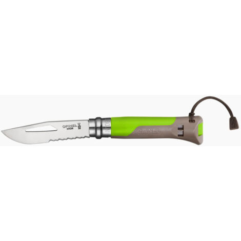COLTELLO VIROBLOC INOX N. 8 OUTDOOR VERDE OPINEL