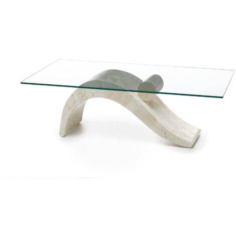 Columba, Tavolino da salotto Beige (70cm X 120cm H. 40cm) Duzzle