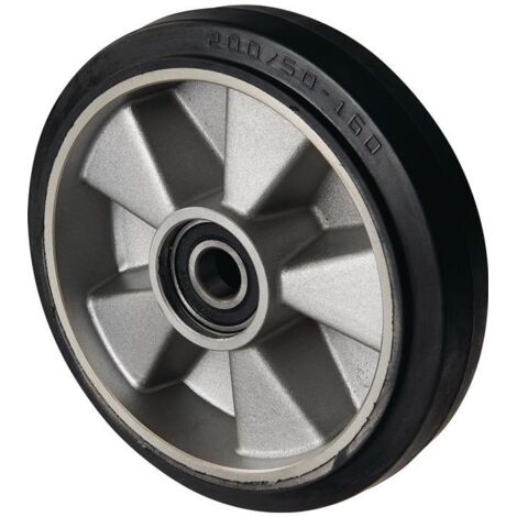 Columbus McKinnon Volant en caoutchouc plein L. du moyeu. 43 mm L. roue 50 mm - 34527100010