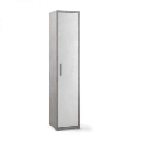 Columna 1 Puerta 39L x 41P x h182 – Acabado Cemento y Blanco Opaco – Sarmog
