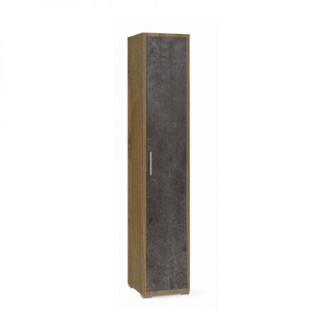 Columna 1 Puerta 39L x 41P x h199 – Acabado Madera Nogal y Negro Opaco – Sarmog