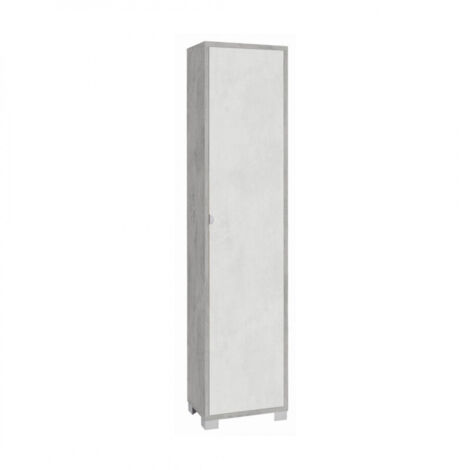 Columna 1 Puerta 43L x 29P x h190 – Acabado Cemento y Blanco Opaco – Sarmog