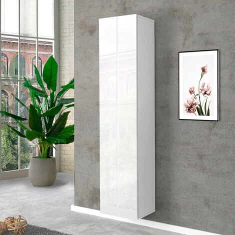 Columna armario diseño mueble vestíbulo 5 compartimentos brillante Joy Wardrobe