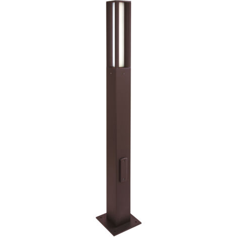 Columna AURA IP65 LED SMD 34W 5000lm(2340lm) CRI80 3000K 120º 2000mm Marrón óxido