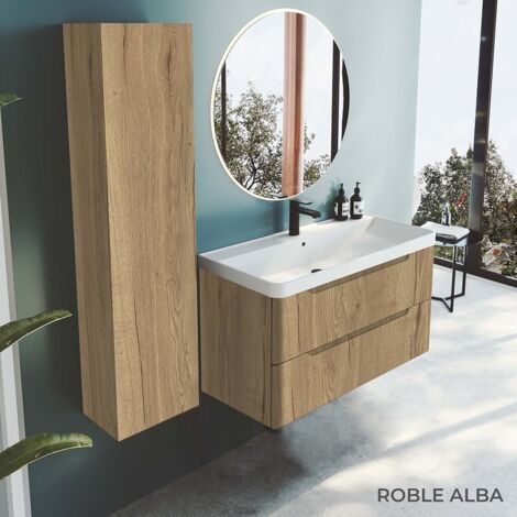 INVE COLUMNA AUXILIAR MUEBLE DE BAÑO MODELO IRUN ROBLE ALBA