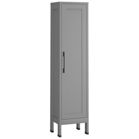 Columna Baño a Suelo 1 Puerta 160 x 35,7 x 32,5cm Mist Tirador Negro