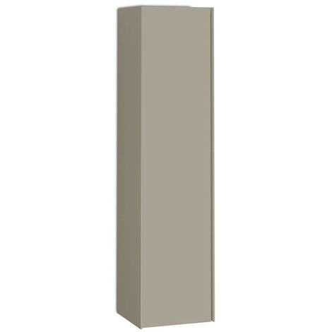 Columna Baño Suspendida 1 Puerta  Armario Alto Baño Colgante  140 x 34,9 x 32cm Moka mate