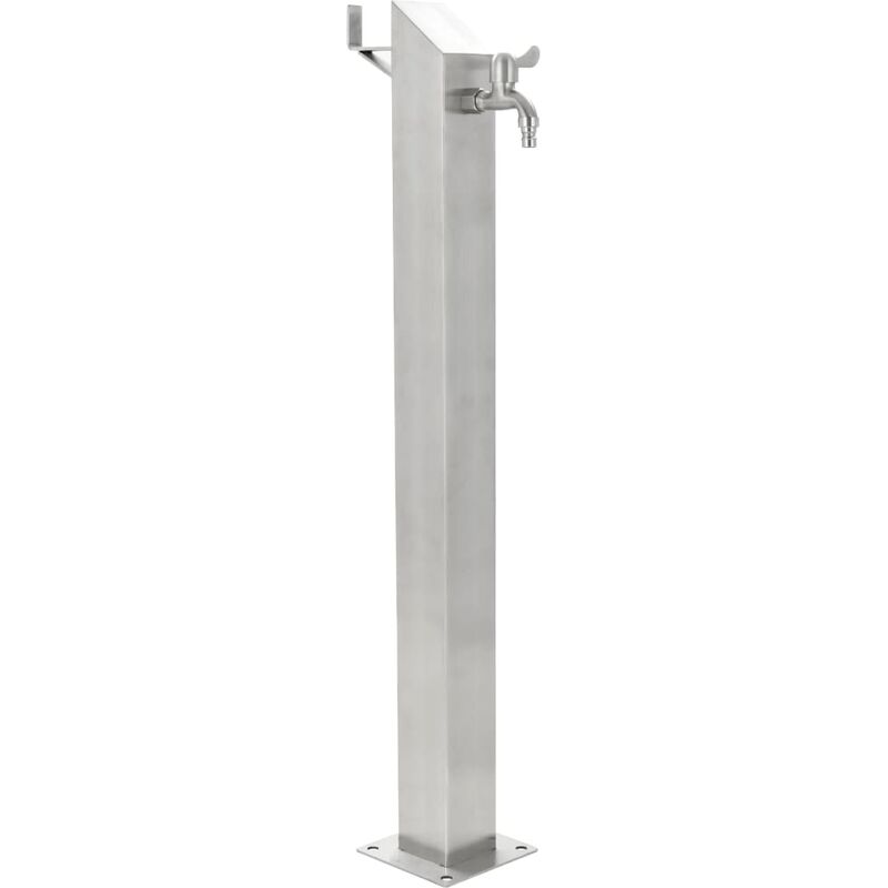 

Columna de agua para jardín acero inoxidable cuadrada 95 cm