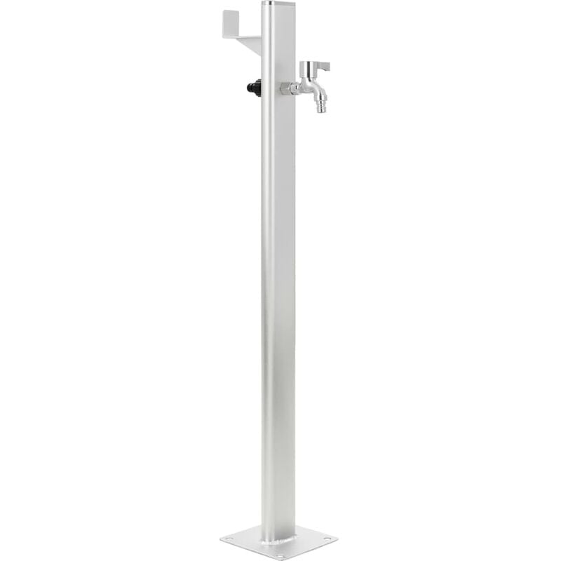 

vidaXL Columna de agua para jardín aluminio 95 cm - Plateado