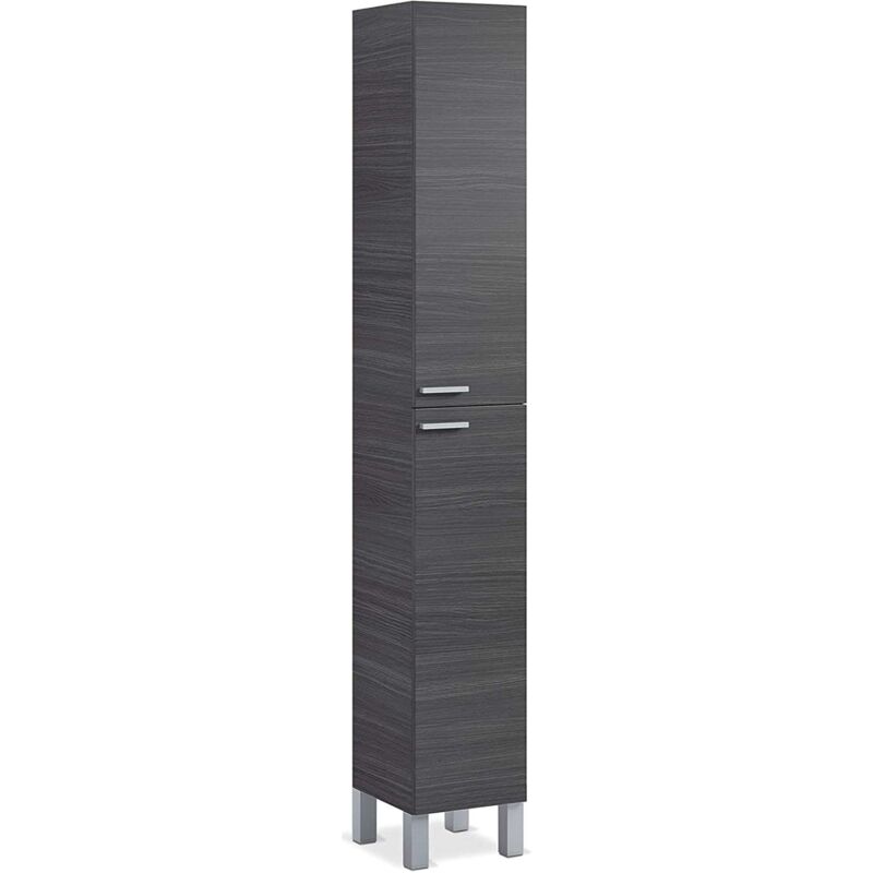 

Columna alta Kris para baño de 2 puertas en acabado gris o blanco brillo 182 cm(alto)30 cm(ancho)25 cm(largo) Color CENIZA