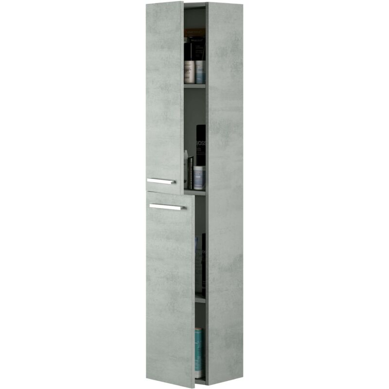 

Columna suspendida baño Plutón 2 puertas aseo estilo moderno 30x25x150 cm