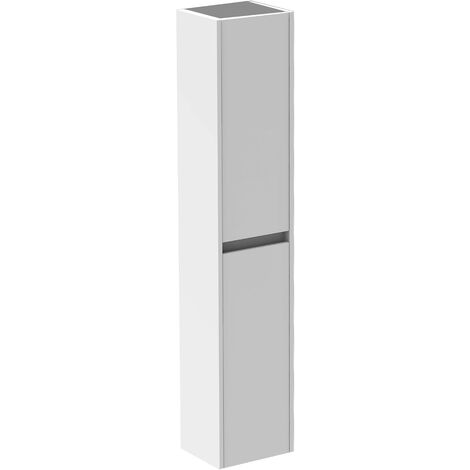 Columna de baño de 2 puertas SANSA - ROYO Color: Blanco brillo