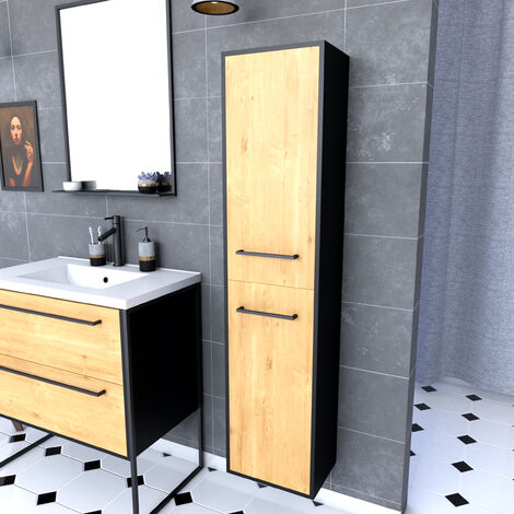 Conjunto de baño ADAM: mueble suspendido con lavabo de 120 x 36 x