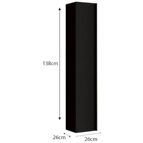 Columna de baño suspendida Adam 26x138h fresno negro