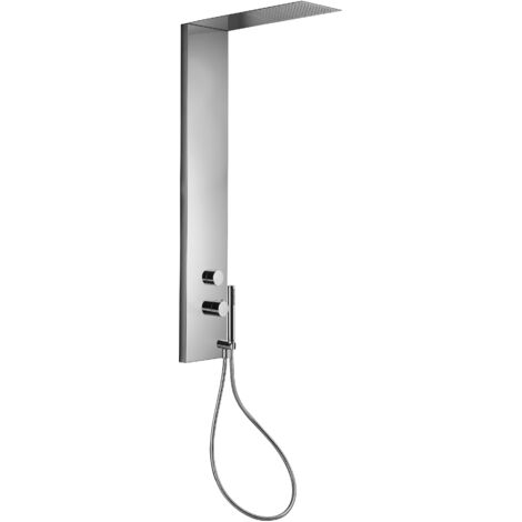 Columna de ducha completa de acero inoxidable Paffoni ZCOL673CR  Cromo