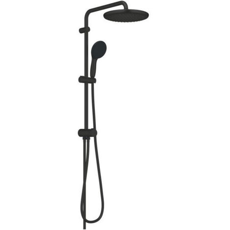 Columna de ducha con desviador manual - Ahorro de agua - GROHE Vitalio Start System 250 - Negro mate - 266802431