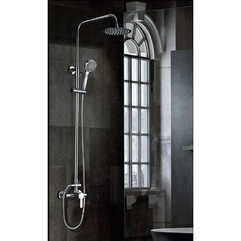 Columna de ducha de acero inoxidable monomando Serie Roma - IMEX