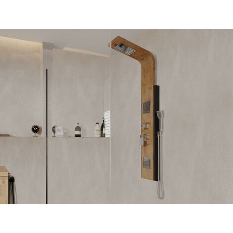 Maison Exclusive Perchero para puerta con 6 ganchos bambú 40x4