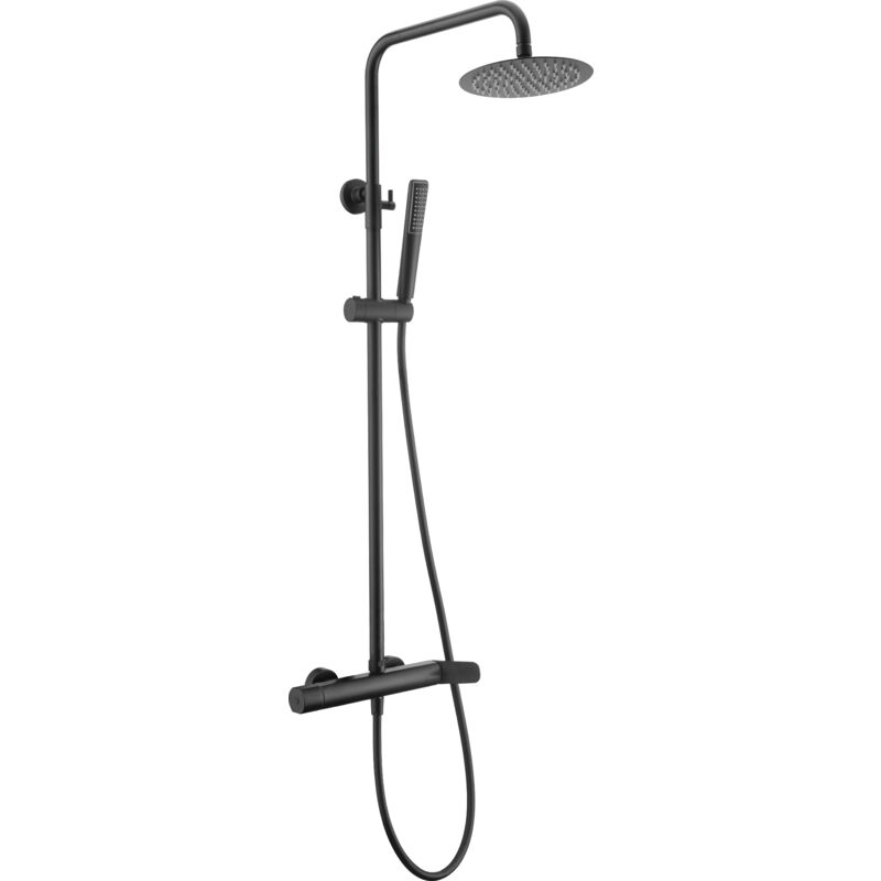 BDR031/NG dinamarca Grifo Monomando Conjunto de Ducha Telescópico Negro Mate - ref: BDR031/NG - Imex